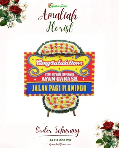 Bunga Papan Congratulation di Penanggungan